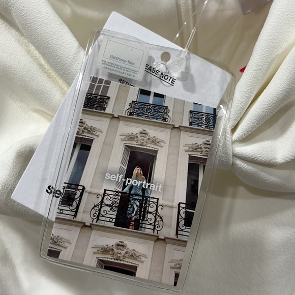 self-portrait Bow Mini Dress in White - Picture 10 of 13